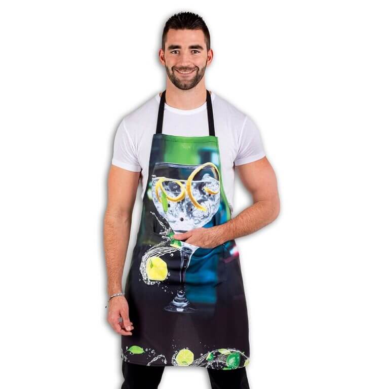 Delantal estampado Garys Gin tonic