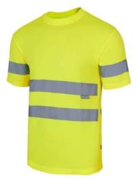 Camiseta de trabajo Velilla bicolor alta visibilidad 305506 Camiseta de trabajo Velilla bicolor alta visibilidad 305506