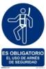 Señal "Es obligatorio el uso de arnés de seguridad" Normaluz Señal "Es obligatorio el uso de arnés de seguridad" Normaluz