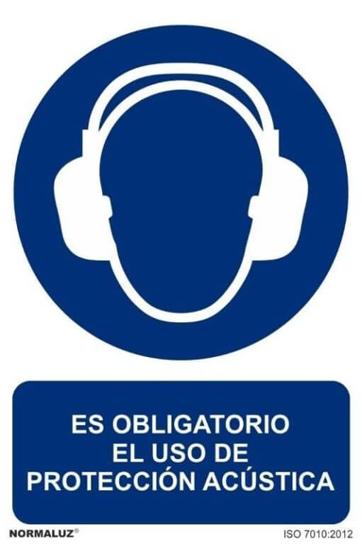 Señal "Uso obligatorio de protección acústica" Normaluz