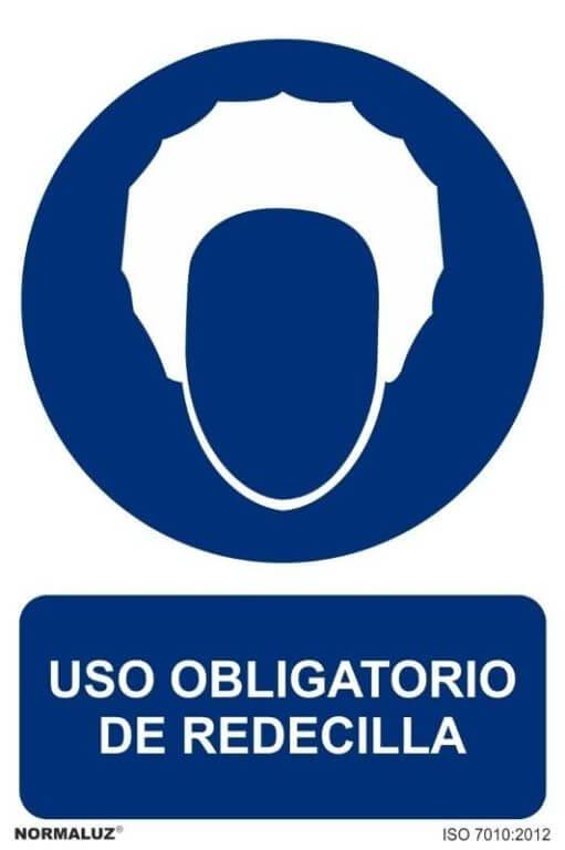 Señal "Uso obligatorio de redecilla" Normaluz Señal "Uso obligatorio de redecilla" Normaluz