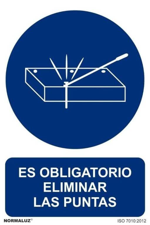 Señal "Obligatorio eliminar las puntas" Normaluz