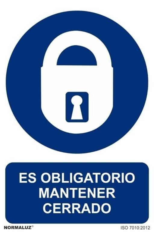 Señal "Obligatorio mantener cerrado" Normaluz