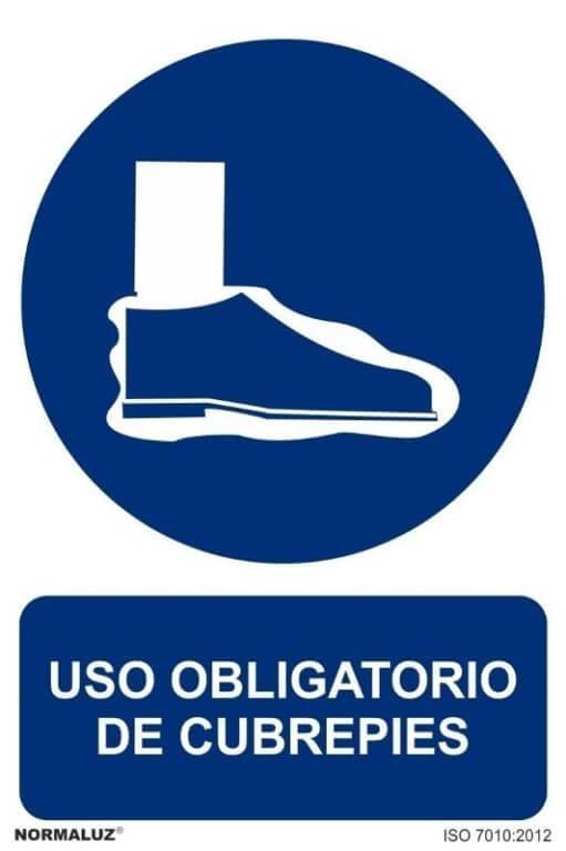 Señal "Uso obligatorio de cubrepies" Norm