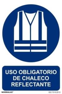 Señal "Uso obligatorio de chaleco reflectante" Normaluz Señal "Uso obligatorio de chaleco reflectante" Normaluz