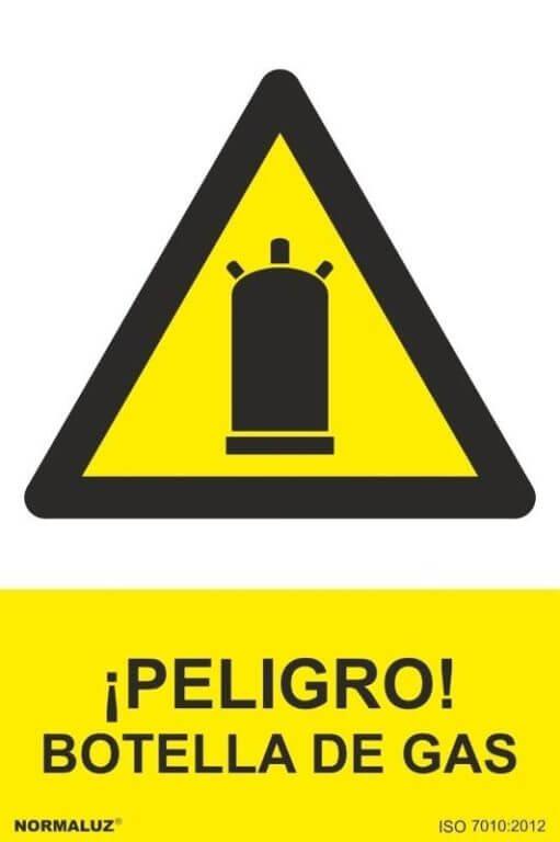 Señal "Peligro botella de gas" Normaluz