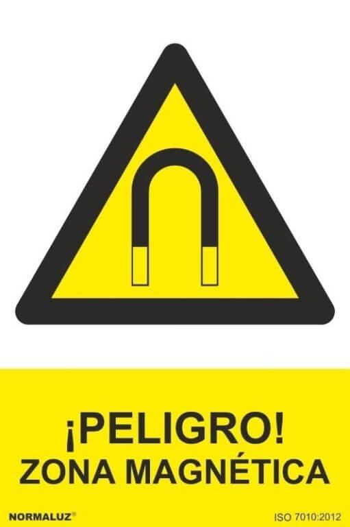Señal "Peligro zona magnética" Normaluz Señal "Peligro zona magnética" Normaluz