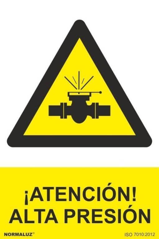 Señal "Atención alta presión" Normaluz