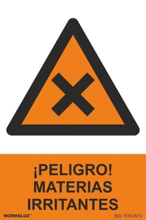 Señal "Peligro materias irritantes" Normaluz Señal "Peligro materias irritantes" Normaluz