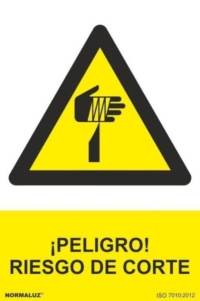 Señal "Peligro riesgo de corte" Normaluz Señal "Peligro riesgo de corte" Normaluz