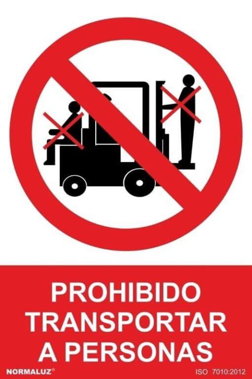 Señal "Prohibido situarse debajo de la carga" Normaluz