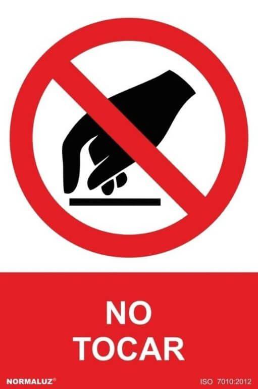 Señal "no tocar" Normaluz