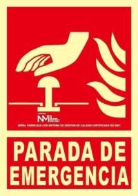 Señal "Parada de emergencia" Normaluz Señal "Parada de emergencia" Normaluz