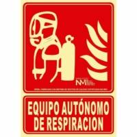 Señal "Equipo autónomo de respiración" Normaluz B00117 Señal "Equipo autónomo de respiración" Normaluz B00117