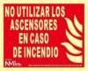 Señal "No utilizar los ascensores en caso de incendio" RD01129 Señal "No utilizar los ascensores en caso de incendio" RD01129