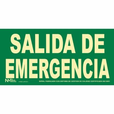 Señal "salida de emergencia"Normaluz
