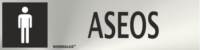 Señal informativa de aseo masculino Normaluz Señal informativa de aseo masculino Normaluz