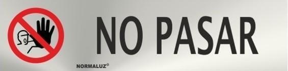 Señal informativa de no pasar Normaluz RD707028 Señal informativa de no pasar Normaluz RD707028