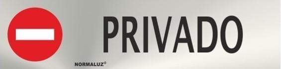 Señal informativa de privado Normaluz Señal informativa de privado Normaluz