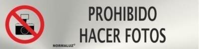 Señal informativa de prohibido hacer fotos RD707031