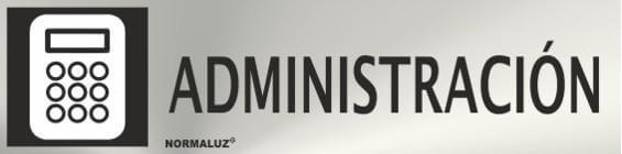 Señal informativa de administración Normaluz RD707044 Señal informativa de administración Normaluz RD707044