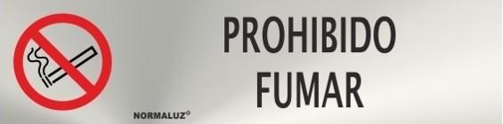 Señal informativa de prohibido fumar Normaluz