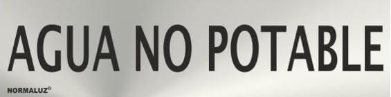 Señal informativa de agua no potable Normaluz Señal informativa de agua no potable Normaluz