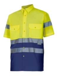 Camisa Bicolor Alta Visibilidad Velilla 142 Camisa Bicolor Alta Visibilidad Velilla 142