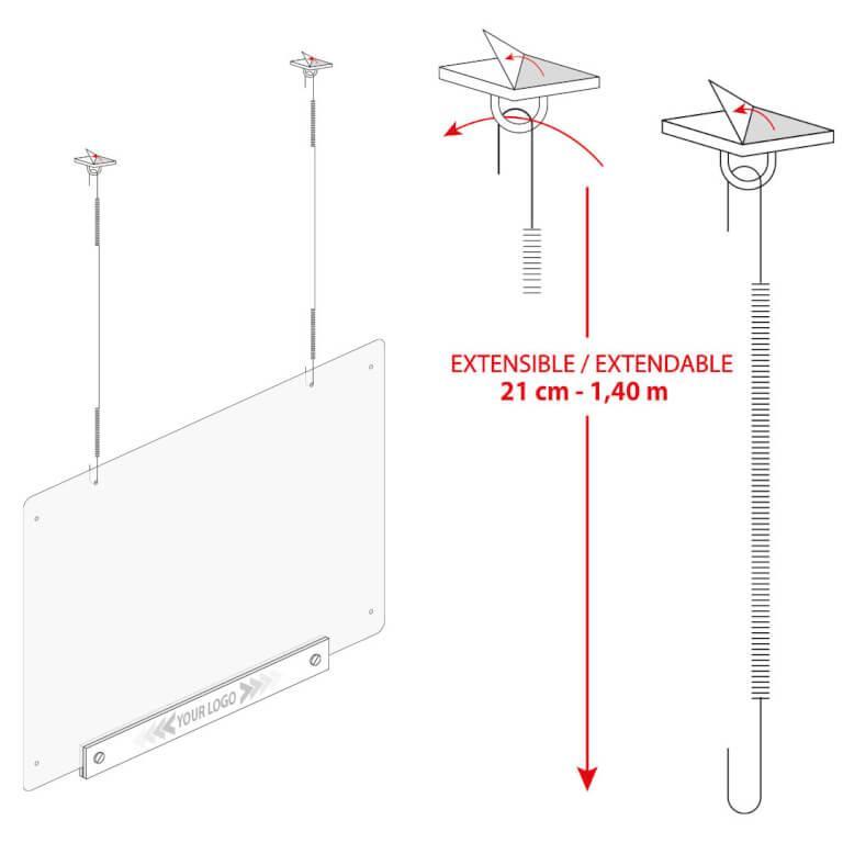 Mampara de Protección Redfly 2595 Mampara de Protección Redfly 2595