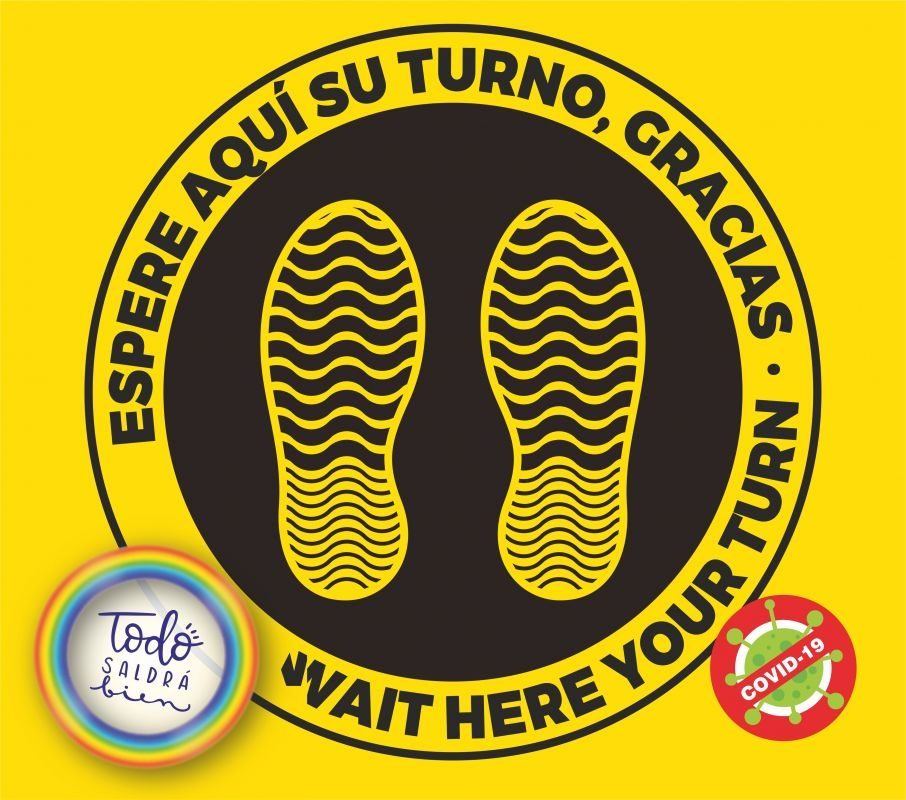 Vinilo Antideslizante Distancia de Seguridad Vinilo Antideslizante Distancia de Seguridad