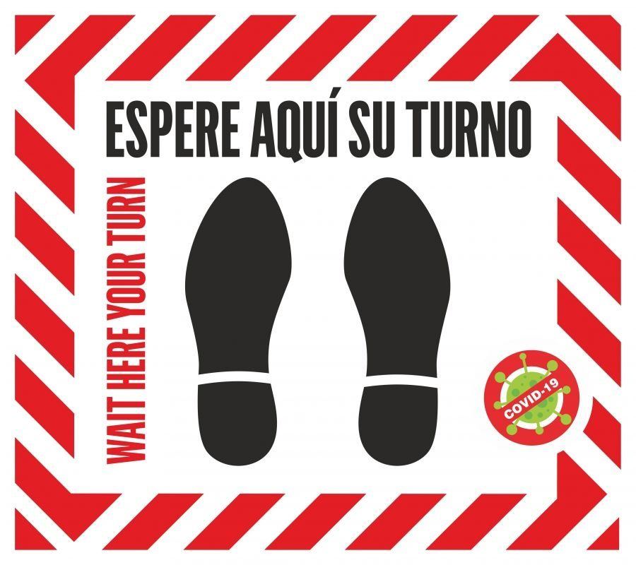 Vinilo Antideslizante Distancia de Seguridad Vinilo Antideslizante Distancia de Seguridad