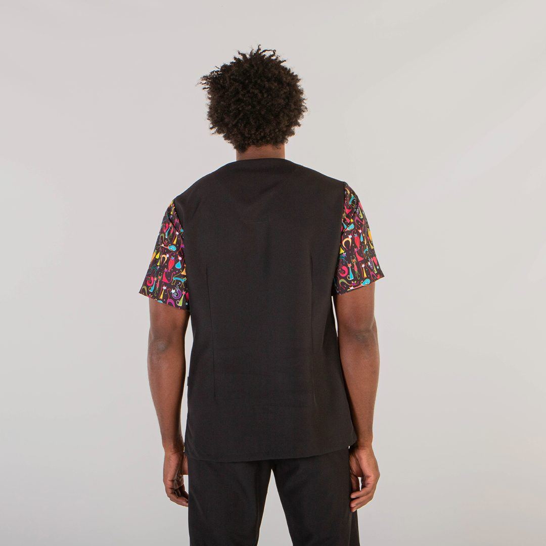 Blusa Sanitaria de Microfibra Ada Gary's 6114 Cats Espalda