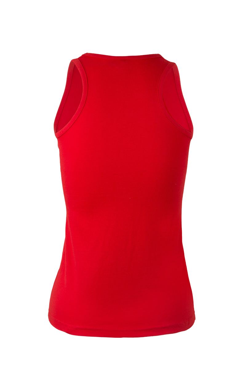 Camiseta de tirantes mujer Mukua Sunday MK171CV roja espalda