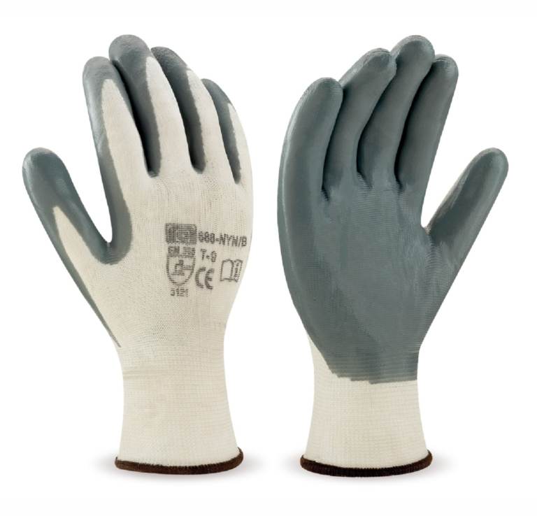 Guante De Trabajo Marca 688-NYN/B Nitrilo Gris | Guantes Marca | Distinción