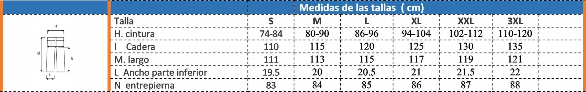 Guía Talla Shot 8930 Issa Line