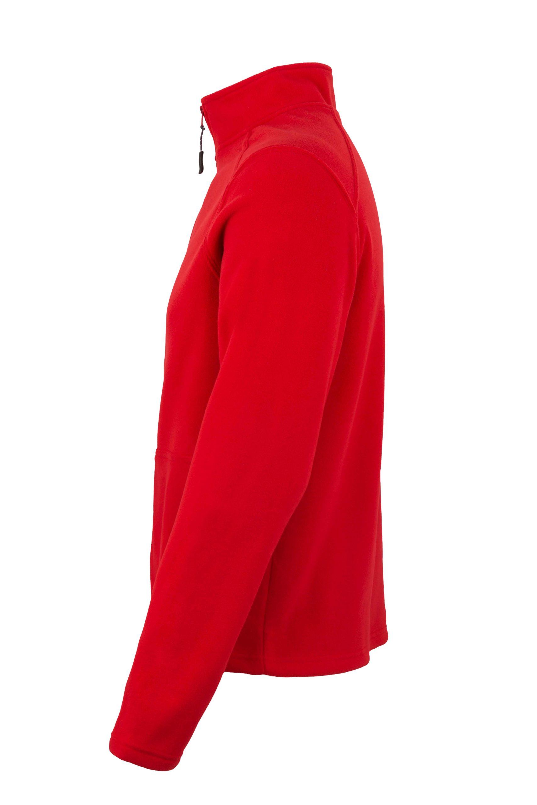 Chaqueta polar Mukua Perth MK610V rojo lado