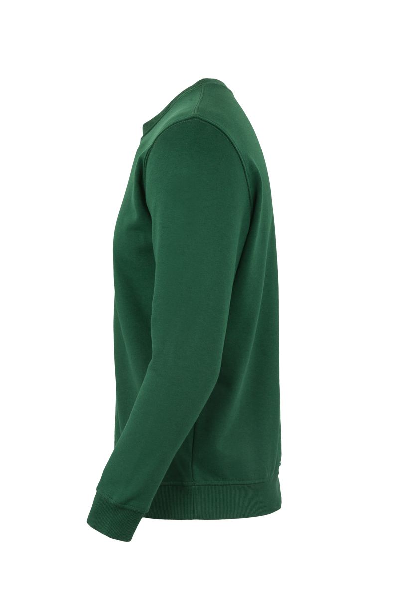 Sudadera con cuello redondo Mukua Avalon MK620V verde botella lado