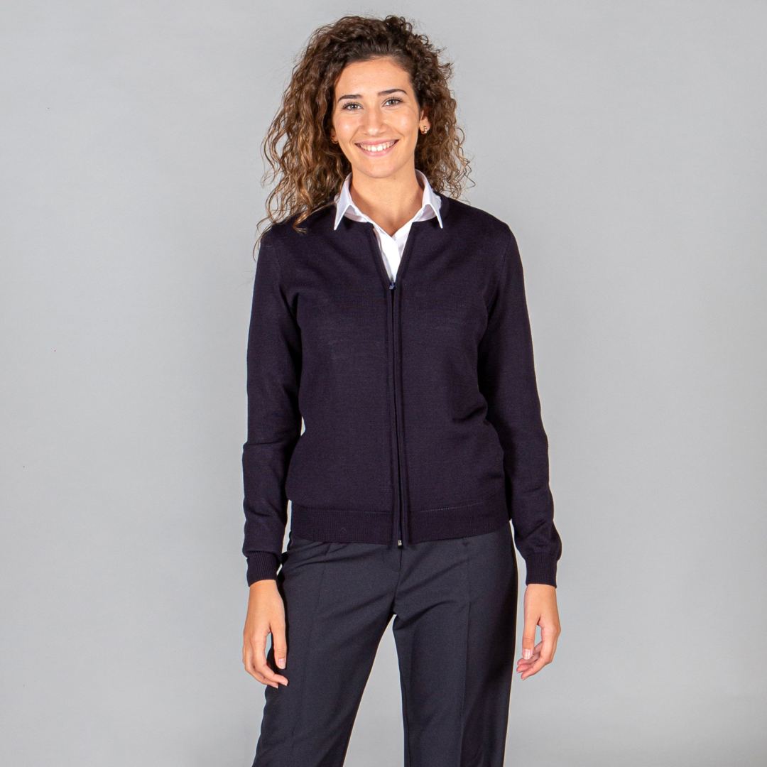 103100 CHAQUETA CREMALLERA MUJER MARINO