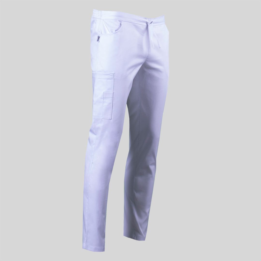 703100 PANTALON SARGA ELASTICA BLANCO