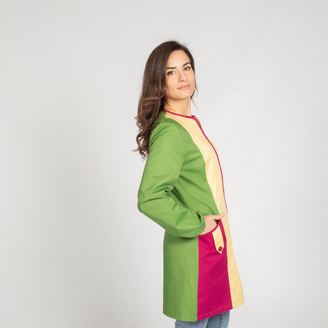 Bata profesora Multicromo Garys 500018 Distincion lado