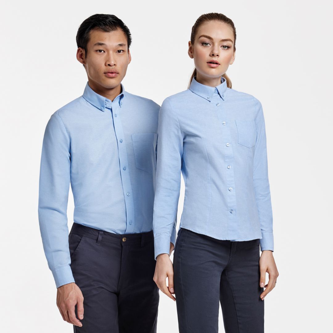 Camisa Hombre Con Bolsillo Oxford Roly 5507 Distincion adultos