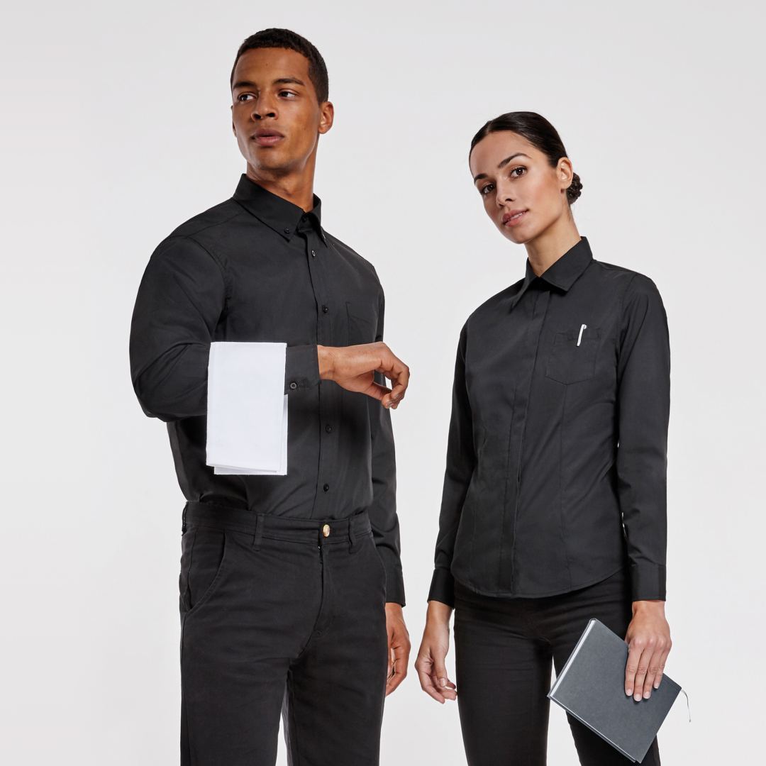 Camisa Laboral Manga Larga Aifos Roly 5504