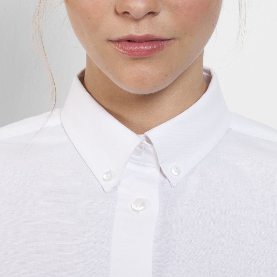 Camisa Mujer Con Bolsillo Oxford Roly 5068 Distincion cuello