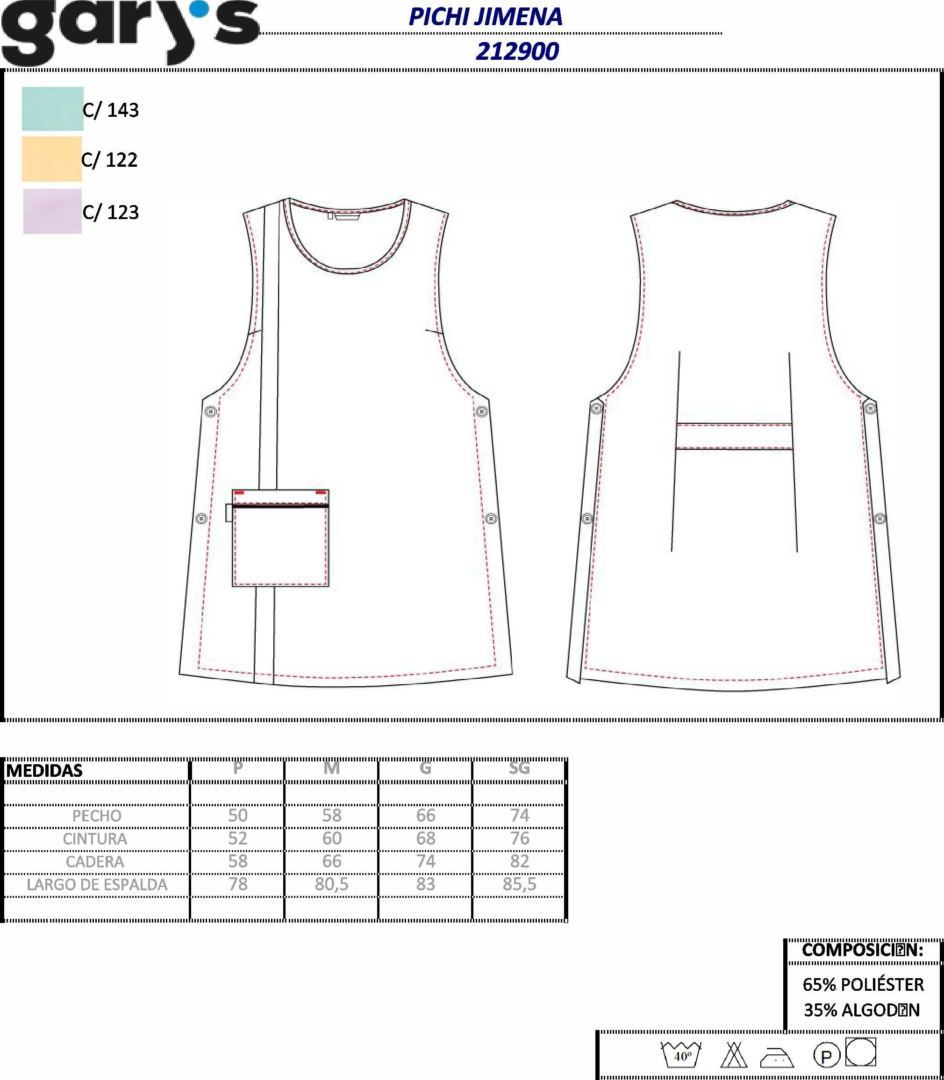 GUIA TALLA 2129 GARYS