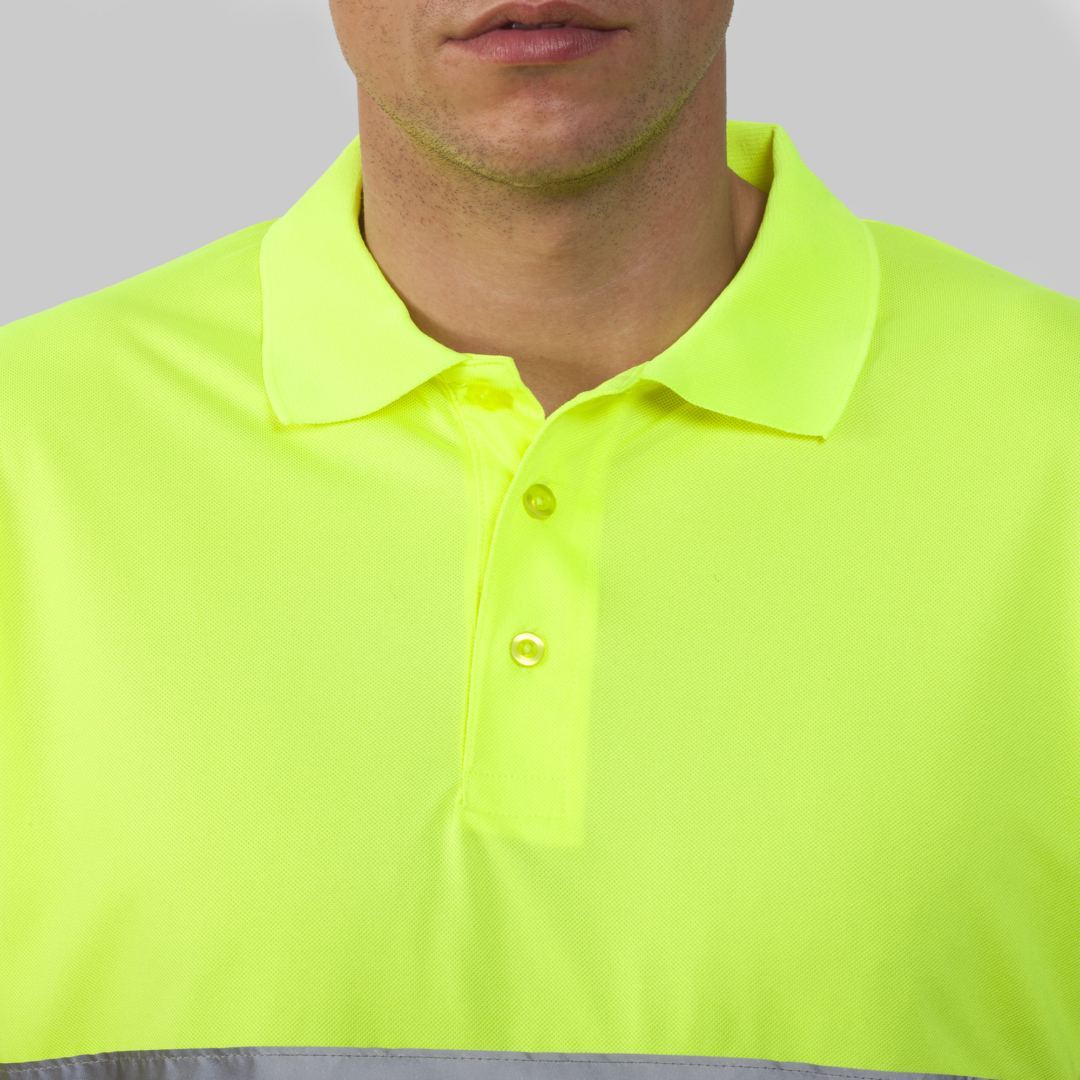 Polo Alta Visibilidad Manga Corta Roly 9302 cuello Distincion
