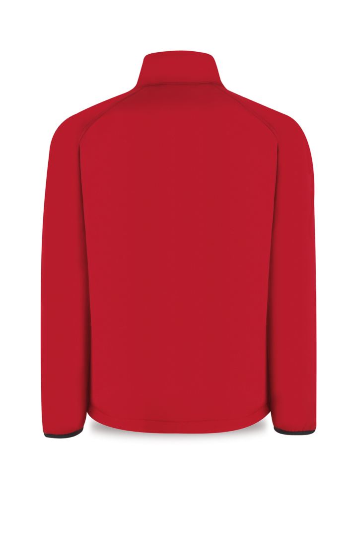 Cazadora Softshell Triple Lámina 288-CS3 Marca rojo espalda