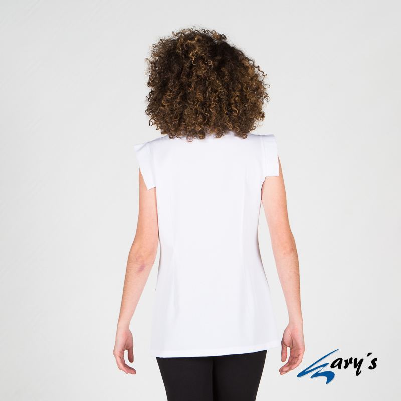 Bata Para Mujer Sin Mangas Melisa 6351 Gary's Distincion blanco espalda