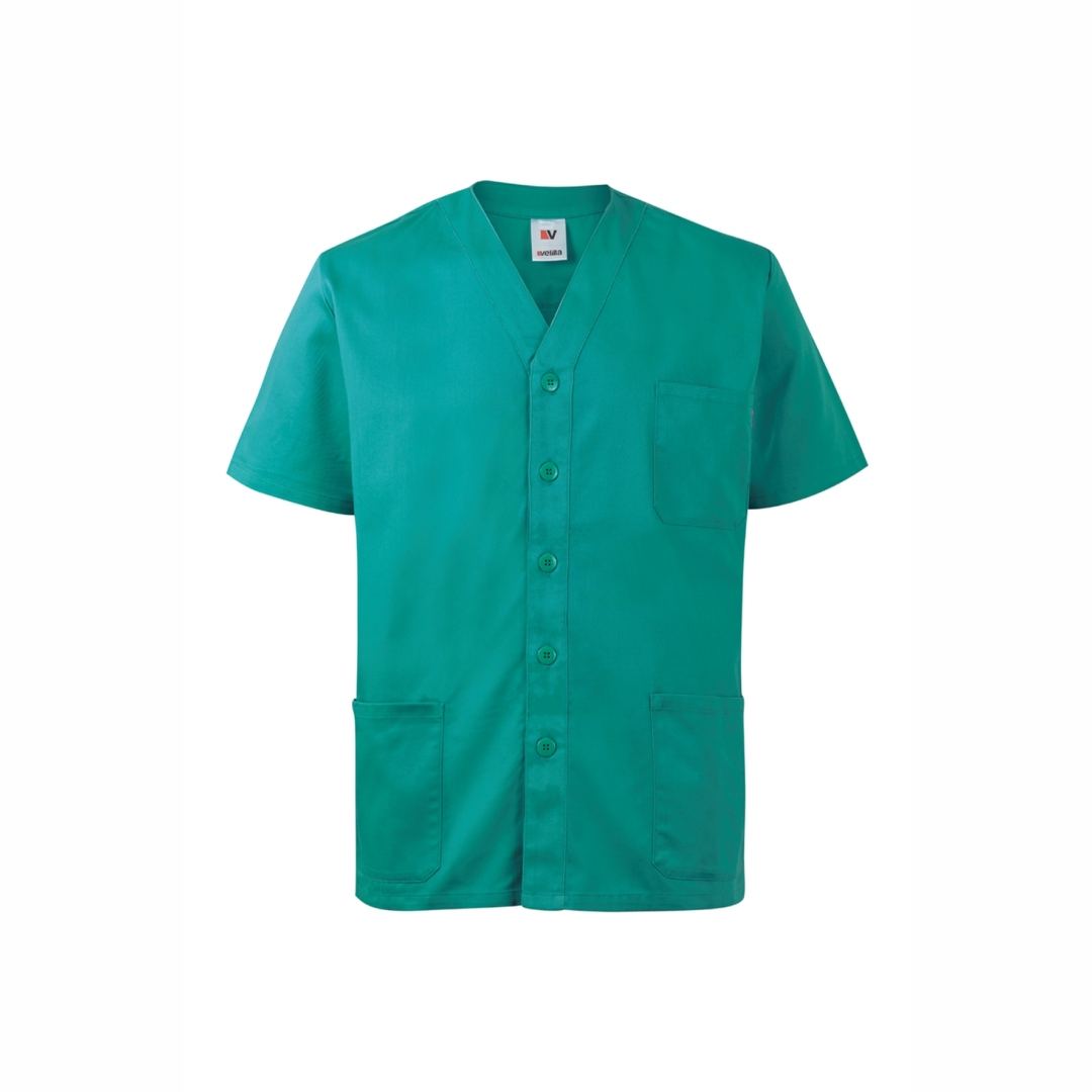 Camisola Sanitaria con Botones Verde Velilla 535209