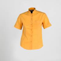 Blusa MC Mujer Cuello Mao Garys 2483 mostaza