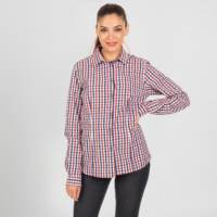 Camisa Chica Cuadros Garys 2425 rojo marino